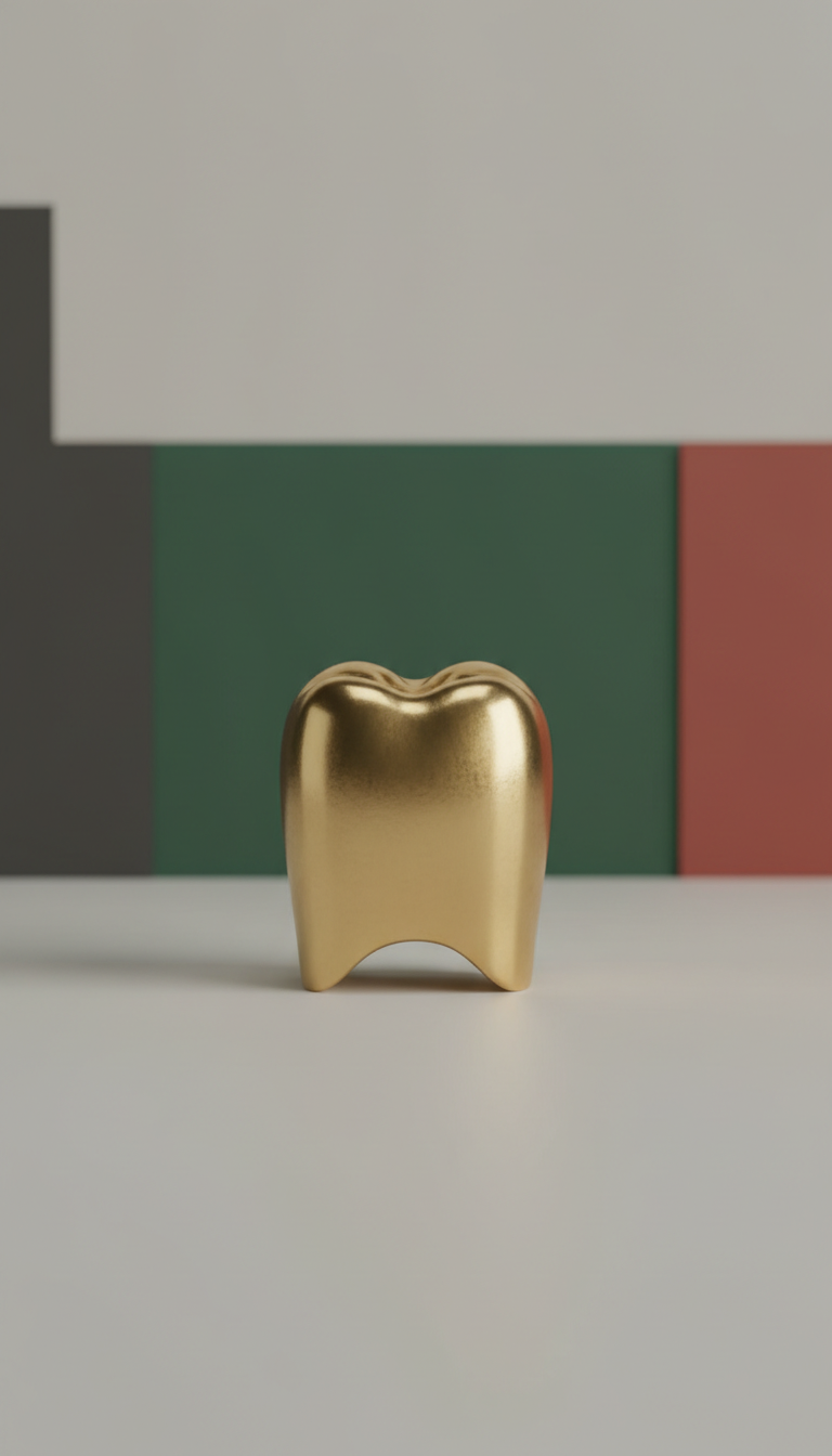 Custom-Fit Single Tooth Gold Cap